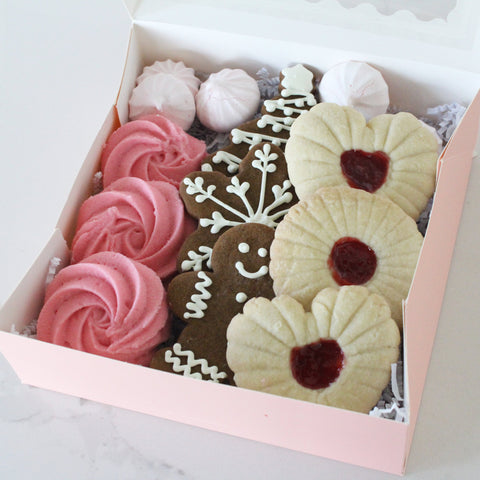 Pink Holiday Cookie Box